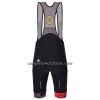 Pantaloncino con bretelle Santini 2023 La Fleche Wallonne Rosso Nero Donna
